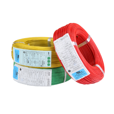 FEP तार UL758 AWM1901 24AWG 600V / 200C पीला हीटर घरेलू उपकरण प्रकाश औद्योगिक शक्ति के लिए: