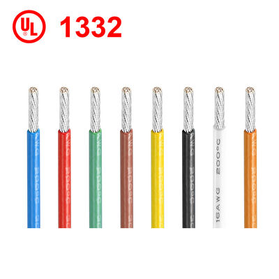 UL1332 FEP टिन किए हुए तांबे के कंडक्टर के साथ अछूता तार लचीला और घरेलू उपकरण के लिए 200°C नामित तापमान